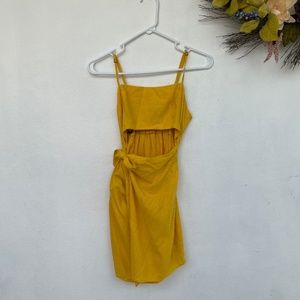 FOREVER 21 Yellow Wrap Dress!